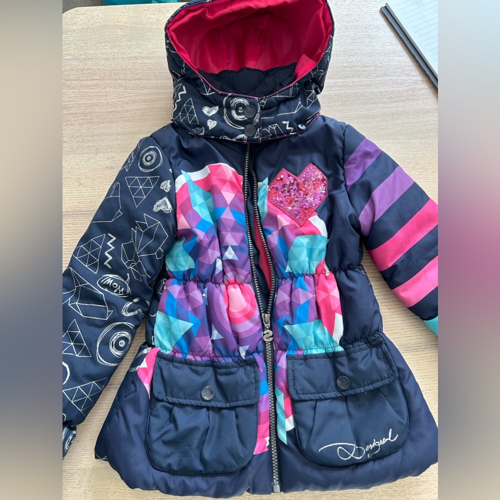 Jacket desigual blue for girls